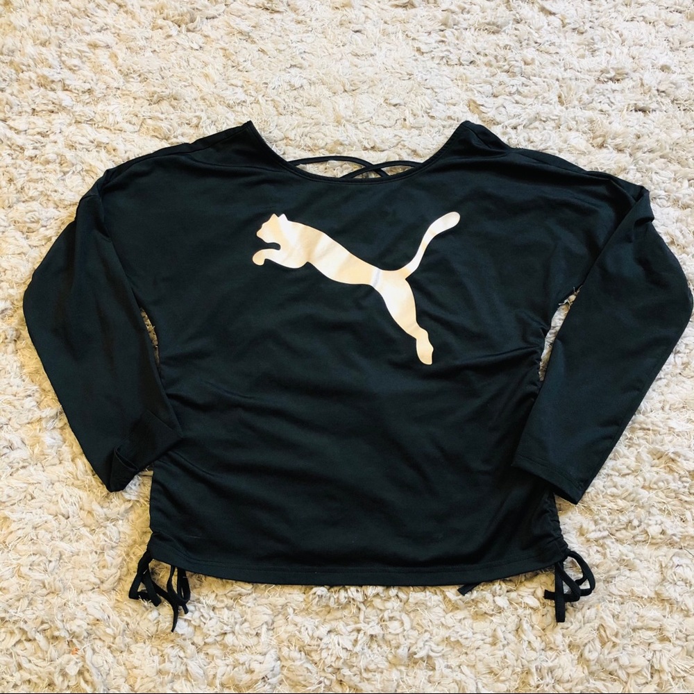 Puma Black Long Sleeve Dri-fit Shirt S